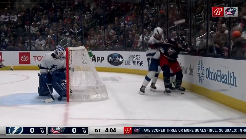 Voracek Puck Protection Down Low